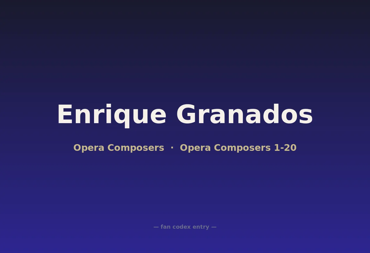 Enrique Granados